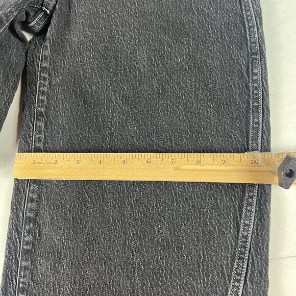 Black Perfect Vintage Wide Leg Madewell Jeans - Picture 12 of 15